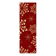 Burgundy snowflakes business card templates