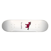 Burgundy zebra skateboard deck