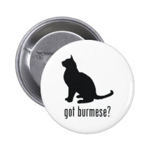Burmese Cat Button
