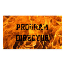 Burning Fire Program Director Business Card