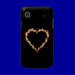 Burning Heart of Fire Black Dark Love Graphics casemate cases