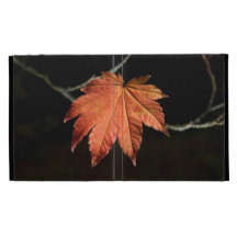 Burnt Orange Leaf iPad Folio Case