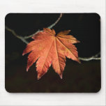 Burnt Orange Leaf Mousepad
