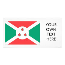 Burundi Flag Customized Photo Card