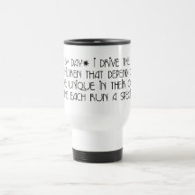 Bus Driver - Day By Day Poem Travel Mug