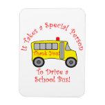 Bus Driver Rectangular Magnet