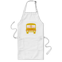 Bus Driver's Precious Cargo-Yellow Bus Long Apron