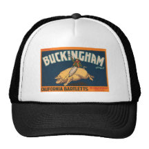 Busckingham California Bartletts Vintage Crate Lab Trucker Hats