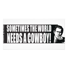 Bush Cowboy Custom Photo Card