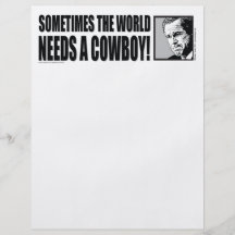 BUSH--COWBOY-White Personalized Flyer