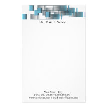 business_blue_doctor stationery paper