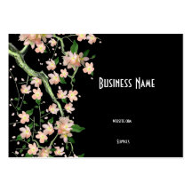 Business Card Asian Japanese Peach Blossom