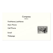 Business Card / Dog Team on the Trail