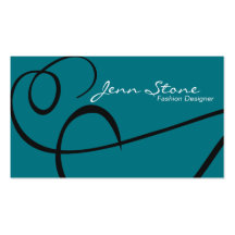 Business Card - Fashion Designer - Fancy Swirl