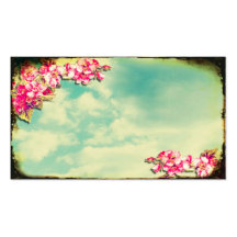Business Card Flowers in the Sky
