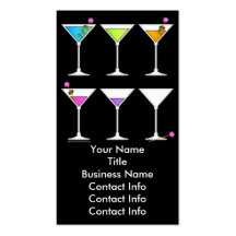 Business Card - Martinis Going, Going, GONE