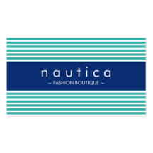 BUSINESS CARD :: nautical striped 20
