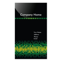 Business Card - Pixels (Green)