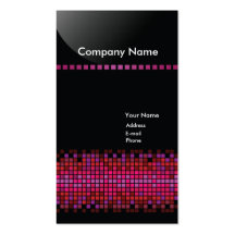 Business Card - Pixels (Red)