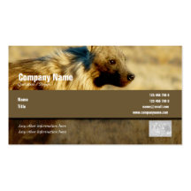 Business card profile hyenas safari