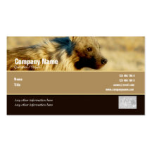 Business card profile hyenas safari