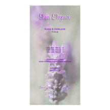Business card profile lavender purple personalized photo card