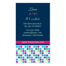 Business Card Square Colours