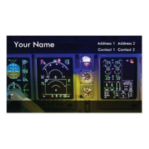 business card template aviation