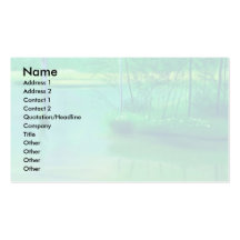Business Card with Beautiful Scenic Design