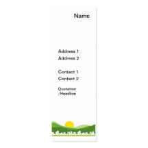 Business card with houses