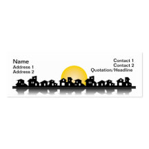 Business Card with houses