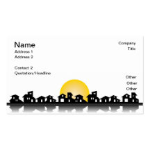 Business Card with houses