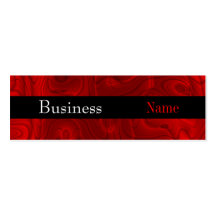 Business Card Zizzago Rich Red Silk