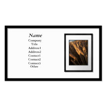 Business Cards - Black Picture Frame (white mat)