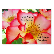 Business Cards Custom Teachers Professionals Rose