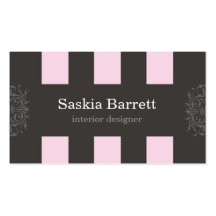 business cards > interior design [pink]