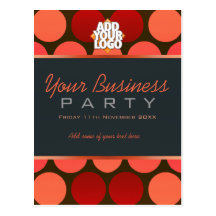 Business Office Workshop Party Invitation template Postcard