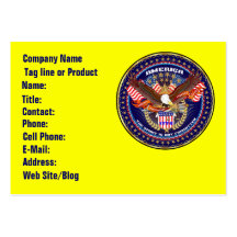 Business Patriotic American 2 View Notes Please Business Card Template