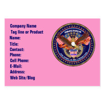 Business Patriotic American 2 View Notes Please Business Cards
