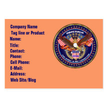 Business Patriotic American 2 View Notes Please Business Card