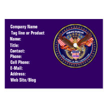 Business Patriotic American 2 View Notes Please Business Cards