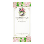 Business Rate Card - Rose Hydrangea Florist Floral Rack Card Design