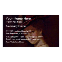 Bust Of A Young Woman Smiling Possibly Saskia Van Business Card Template