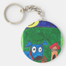 buster and his teddy Keychain