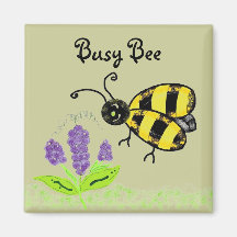 Busy Bee Refrigerator Magnets