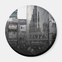 Busy intersection in Tokyo Refrigerator Magnets