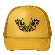butter fly flames mesh hats