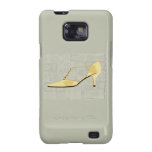 Butter Yellow Leather T Strap Shoe Galaxy S2 Cases