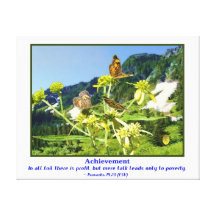 Butterflies and Achievement Canvas Prints