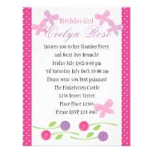 Butterflies and Roses Custom Invite